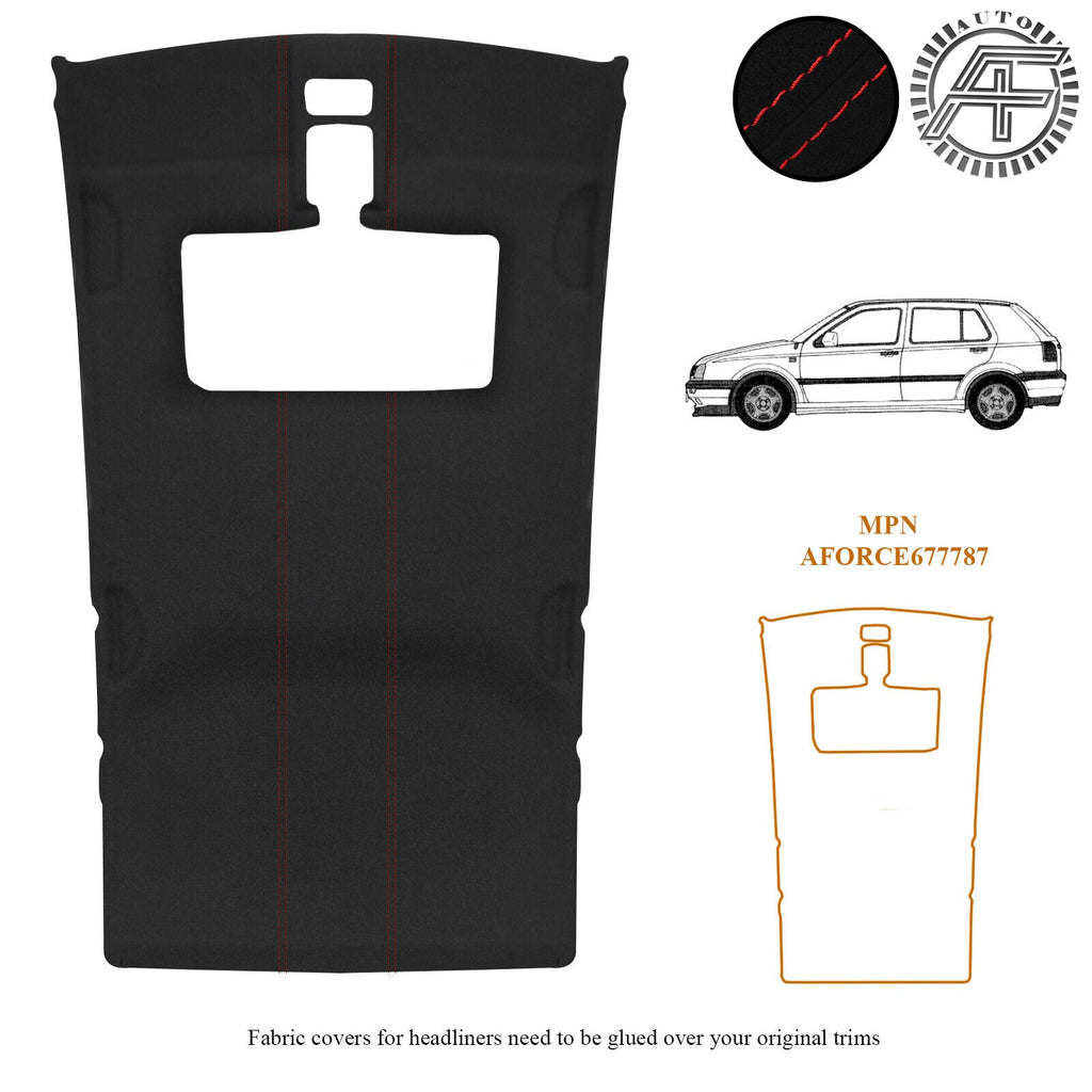 LUXE SUEDE HEADLINER SUNROOF COVER FITS VW GOLF MK3 5DOOR CUSTOM NEW MADE IN UK