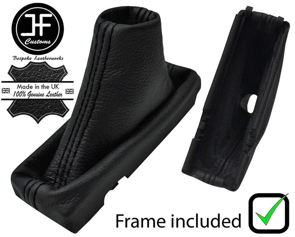 BLACK STITCH LEATHER AUTOMATIC GEAR+PLASTIC FRAME FITS HONDA HR-V HRV 2014-2019