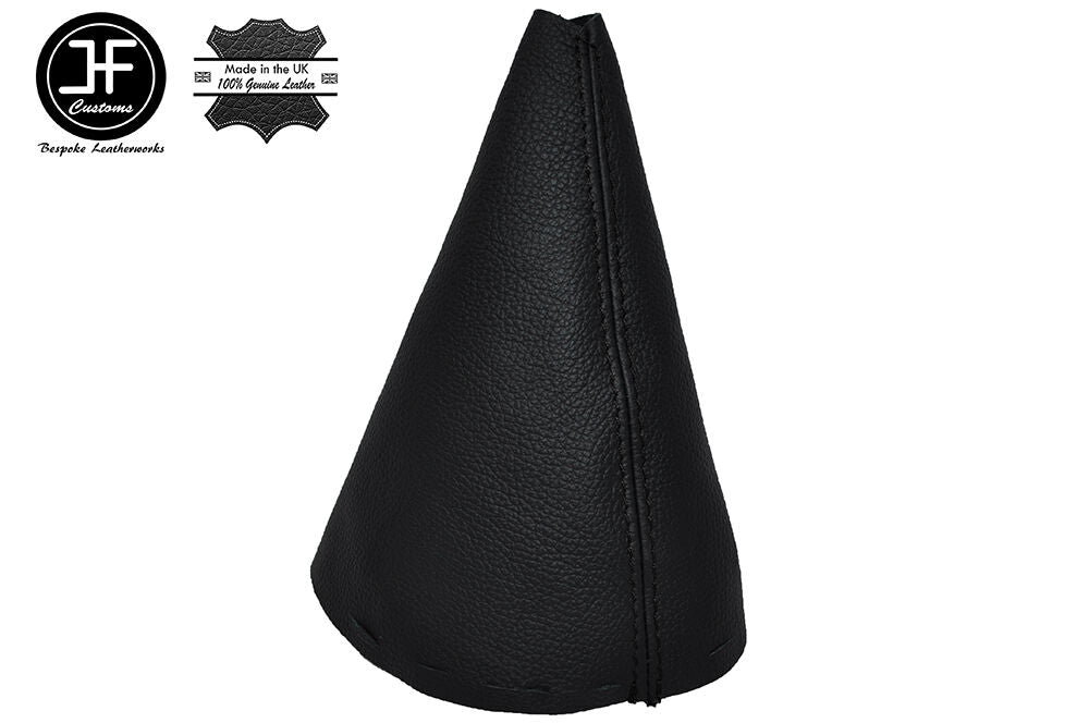 BLACK STITCHING MANUAL LEATHER SKIN GEAR GAITER FITS CITROEN C3 2003-2009