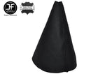 BLACK STITCHING MANUAL LEATHER SKIN GEAR GAITER FITS CITROEN C3 2003-2009