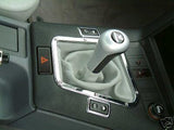 FITS BMW E36 SILVER LIGHT GREY LEATHER GEAR&HANDBRAKE GAITER CUSTOM NEW