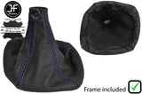 PURPLE  STITCH MANUAL LEATHER GEAR GAITER+PLASTIC FRAME FOR IVECO DAILY 07-14