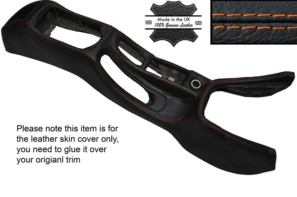 ORANGE STITCH CENTER CONSOLE SKIN COVER FITS ALFA ROMEO GTV SPIDER 916 PHASE 2