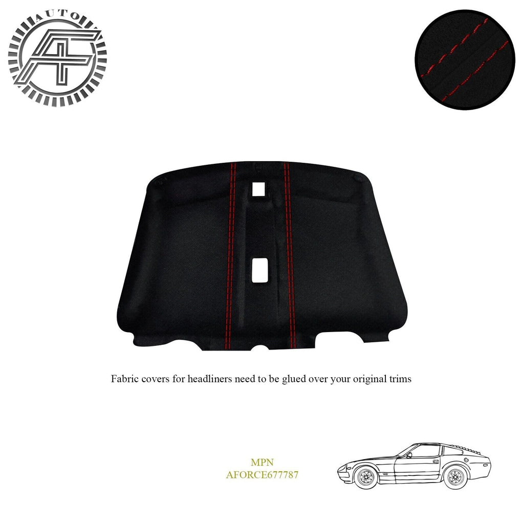 LUXE SUEDE CUSTOM HEADLINER COVER FOR NISSAN FAIRLADY 280ZX 2 DOOR COUPE 79-83