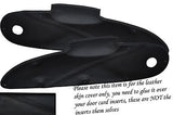 BLACK STITCH FITS  LOTUS ELISE EXIGE S1 96-01 2X DOOR CARD INSERT LEATHER COVERS
