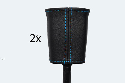blue stitch FITS JAGUAR X TYPE 01-09 2X FRONT SEAT BELT STALK  COVERS CUSTOM NEW