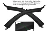 GREEN STITCH FITS AUDI TT MK1 COUPE 98-06 2X WINDSCREEN PILLAR LEATHER COVERS