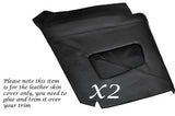 BLACK STITCHING FITS TRIUMPH STAG MK1 MK2 2X REAR QUARTER PANEL LEATHER COVERS
