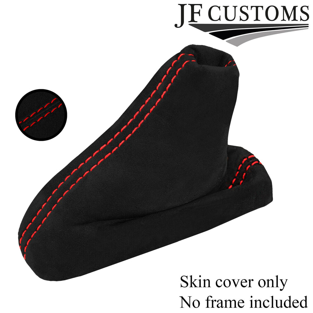 RED  STITCH REAL SUEDE AUTOMATIC GEAR FOR HONDA CIVIC MK10 X 17-21 CUSTOM NEW