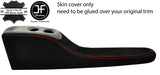 RED STITCH CONSOLE TUNNEL SUEDE COVER FOR SMART FORTWO 451 2007-2014 CUSTOM NEW