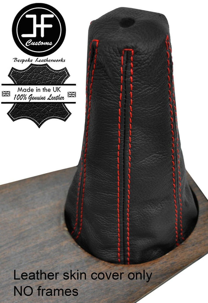 RED  STITCH LEATHER MANUAL GEAR GAITER COVER FITS FIAT 124 SPIDER CLASSIC