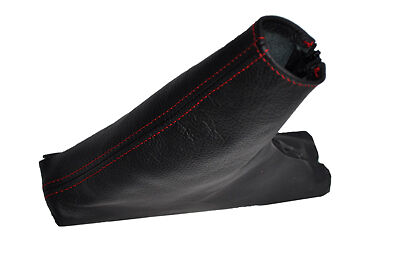RED STITCHING FITS DODGE NITRO 2007-2012 LEATHER HANDBRAKE GAITER BOOT
