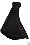 FITS RENAULT LAGUNA MK2 AUTOMATIC GEAR GAITER RED STTICH CUSTOM NEW MADE IN UK