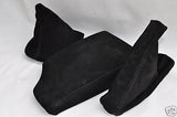 FITS BMW E36 ARMREST COVER + SET GAITERS BLACK PU SUEDE CUSTOM NEW MADE IN UK