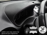 WHITE STITCH GAUGE SPEEDO HOOD LEATHER COVER FITS PEUGEOT 206 206 CC 1998-2012