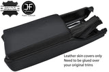 BLACK & BLACK LEATHER CONSOLE+ARMREST+HANDBRAKE COVERS FITS NISSAN 300ZX 90-96
