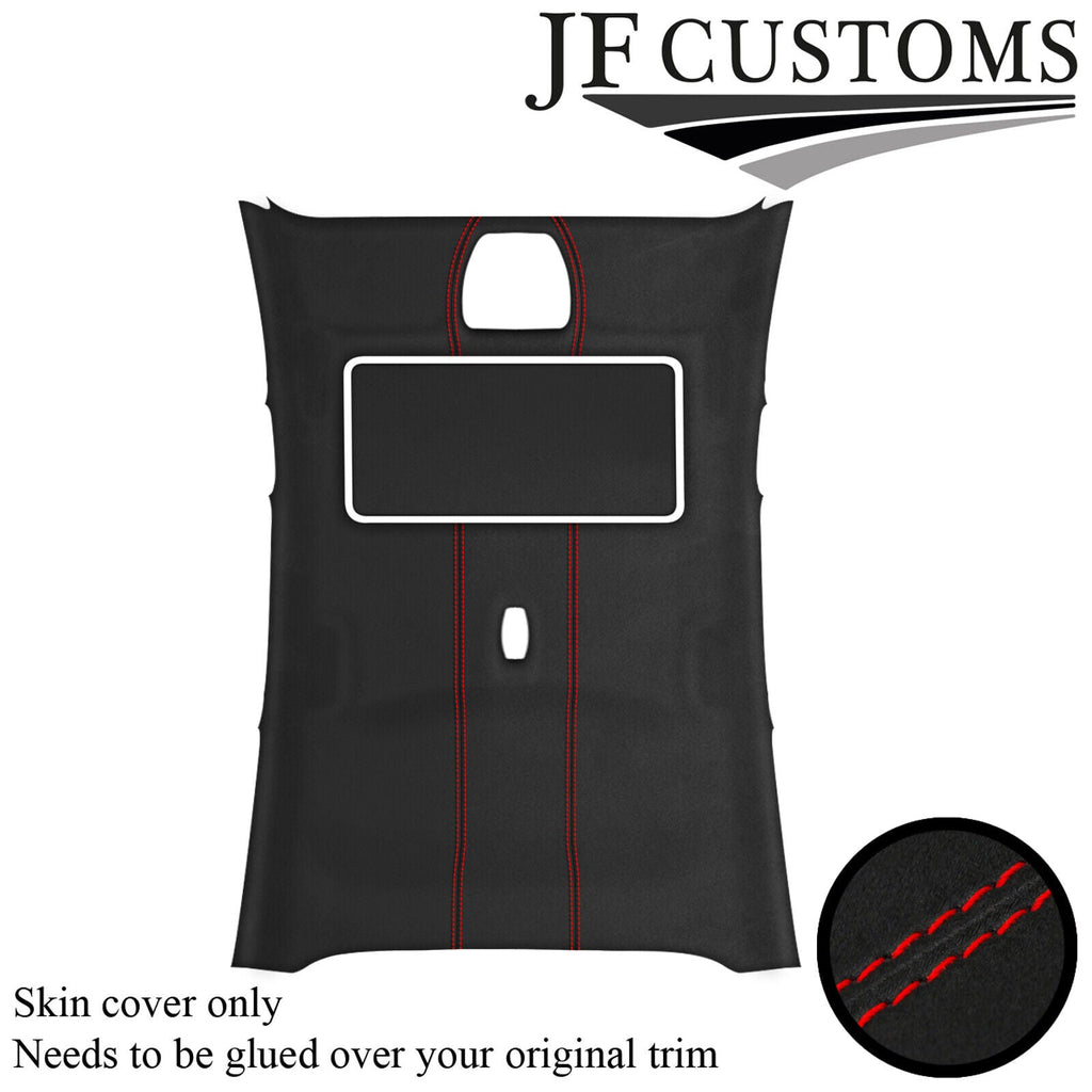 RED STITCH D GREY SUEDE SUNROOF HEADLINER COVER FOR FORD FOCUS ST MK3 11-15