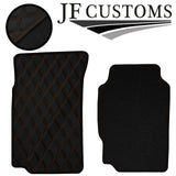 TAN DIAMOND STITCH VINYL 4X TAILORED FLOOR CARPETS FOR PEUGEOT 406 95-04 JF1