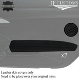 BLACK STITCH 2X FRONT DOOR CARD ARMREST COVER FOR PORSCHE BOXSTER 981 12-16