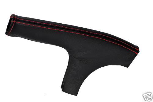 FITS NISSAN 350Z Z33 SLIM HANDBRAKE GAITER 02-09 RED STITCH CUSTOM NEW