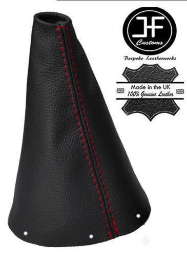 RED STITCHING MANUAL REAL LEATHER GEAR GAITER FITS CITROEN C4 2004-2010