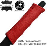 RED TOP GRAIN LEATHER HANDBRAKE HANDLE COVER FOR PORSCHE 911 912 930 63-90