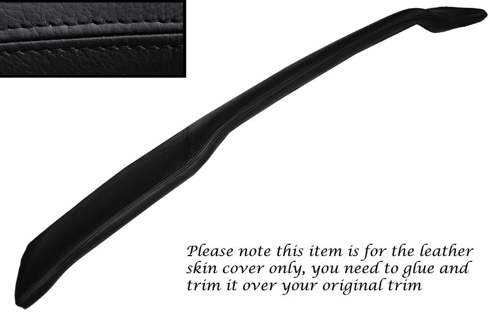 BLACK STITCH DASH DASHBOARD LEATHER SKIN COVER FITS AUSTIN MORRIS OXFORD