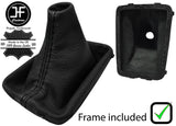 BLACK STITCH LEATHER MANUAL GEAR+PLASTIC FRAME FITS VOLVO S80 MK2 2006-2015