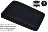 RED STITCHING LEATHER ARMREST LID SKIN COVER FITS JAGUAR SERIES 2 CLASSIC