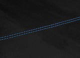 BLUE STITCH LUXE SUEDE HEADLINER ROOF COVER FITS FORD FIESTA MK3 XR2I 3 DOOR