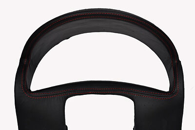 red stitch FITS VAUXHALL OPEL CORSA C 00-06 GAUGE HOOD SPEEDO LEATHER COVER