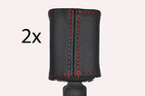 red stitch FITS VOLKSWAGEN POLO MK3 94-99 2X FRONT SEAT BELT STALK COVERS