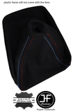 FITS 3 SERIES E36 E46 BLACK PU SUEDE GEAR GAITER COVER ONLY TRI STITCH