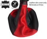 BLACK & RED AUTO AUTOMATIC REAL LEATHER GEAR GAITER FOR IVECO DAILY 2007-2014