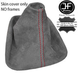 RED & TRI STITCH GRAPHITE SUEDE GEAR GAITER FITS BMW Z3 1995-2003 CUSTOM NEW