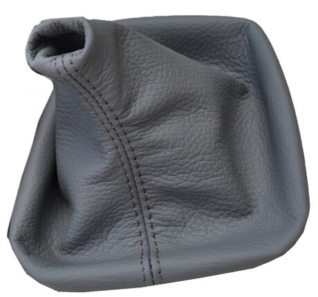 FITS BMW E36 E46 3 SERIES 1992 - 2005 GREY GEAR GAITER  BOOT LEATHER GREY STITCH