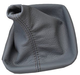 FITS BMW E36 E46 3 SERIES 1992 - 2005 GREY GEAR GAITER  BOOT LEATHER GREY STITCH