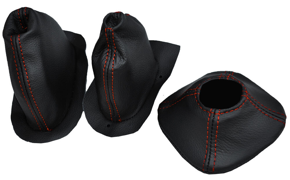ORANGE STITCH GEAR+TRANSFER+HANDBRAKE LEATHER GAITER FITS LAND ROVER SERIES 2A 3