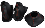 ORANGE STITCH GEAR+TRANSFER+HANDBRAKE LEATHER GAITER FITS LAND ROVER SERIES 2A 3