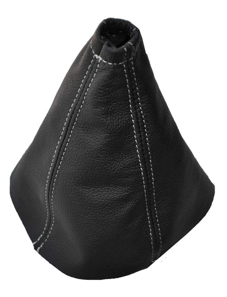 WHITE STITCH FITS FORD S-MAX  MPV GEAR GAITER 2006-2010  REAL LEATHER CUSTOM NEW