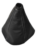 WHITE STITCH FITS FORD S-MAX  MPV GEAR GAITER 2006-2010  REAL LEATHER CUSTOM NEW