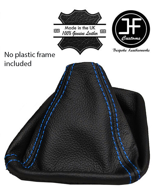 BLUE STITCHING MANUAL REAL LEATHER GEAR GAITER FOR BMW Z4 E85 E86 2002-2008