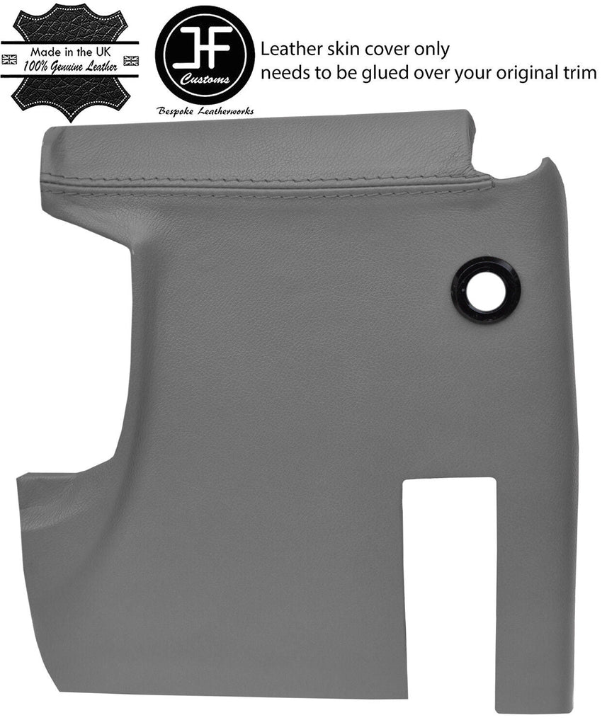 GREY REAL LEATHER DRIVER SIDE UNDER DASH TRIM COVER FITS FORD CAPRI MK2 MK3