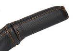ORANGE STITCH HANDBRAKE HANDLE LEATHER SKIN COVER FITS VAUXHALL OPEL TIGRA 04-09