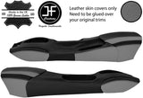 BLACK GREY FULL CENTRE CONSOLE LEATHER COVERS FITS PORSCHE BOXSTER 986 96-04