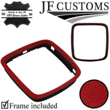 D RED ITALIAN LEATHER GEAR TRIM + FRAME FOR FORD MONDEO MK4 07-14 CUSTOM NEW