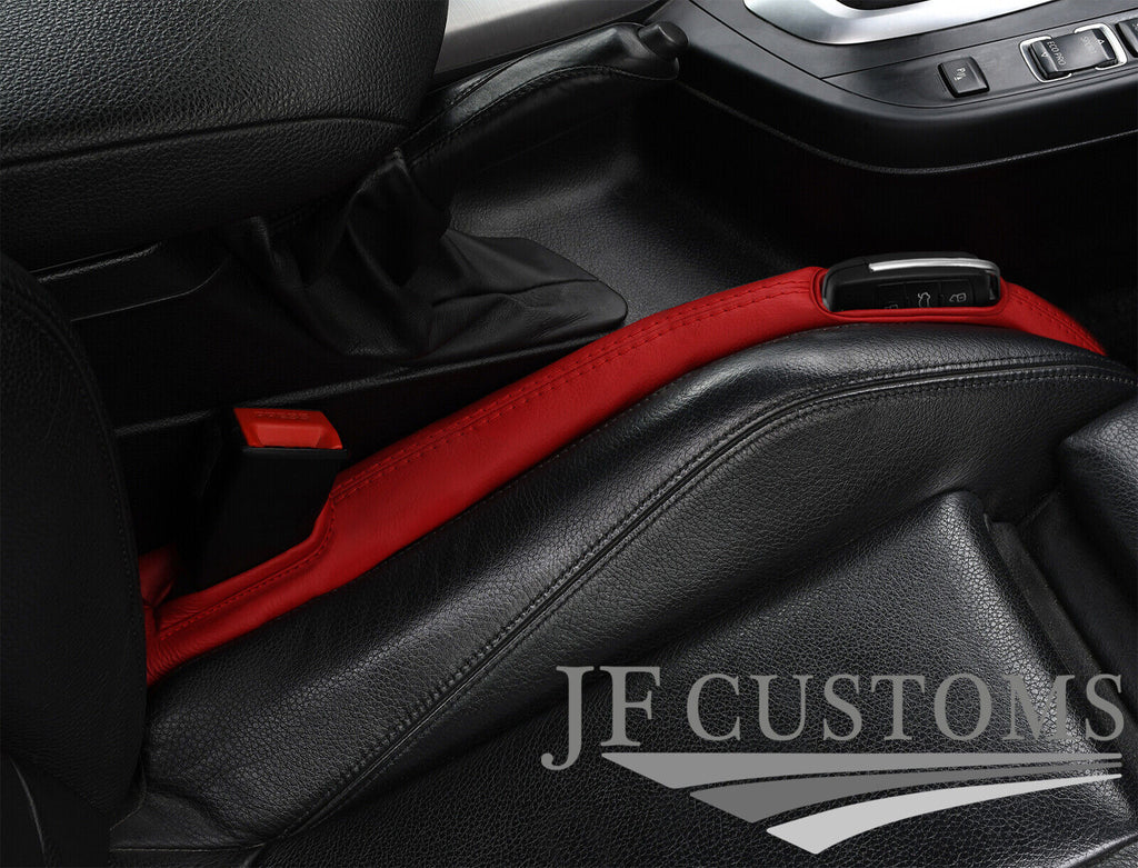 D RED ITALIAN LEATHER 2X CAR KEY HOLDER PROTECTOR FITS FORD KUGA MK1 2008-2012