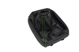 FITS DAEWOO LANOS 99-02 GEAR GAITOR green stitching REAL LEATHER NEW CUSTOM NEW