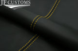 FITS VW GOLF MK5 MK6 yellow stitch LEATHER ARMREST COVER LEATHER CUSTOM NEW