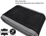 BLACK STITCHING REAL SUEDE ARMREST LID COVER FITS JEEP WRANGLER 2007-2010